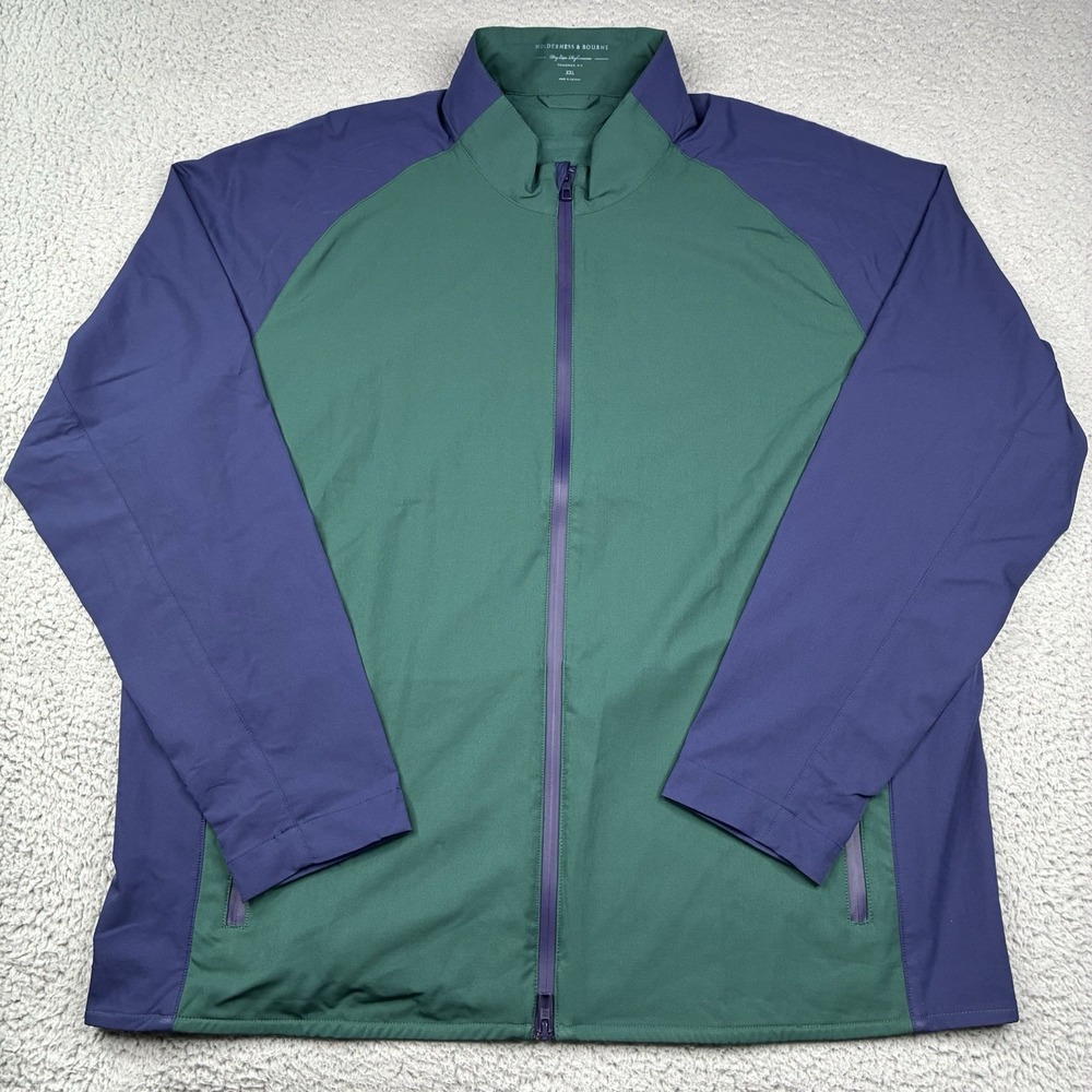 Holderness & Bourne The Hyde Golf Jacket Mens XXL Performance Blue Green